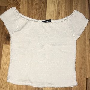 Brandy Melville white crop top